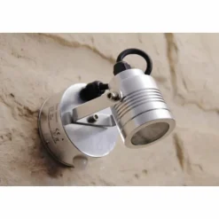 Luminaires Konstsmide Applique murale d'extérieur Konstsmide Monza LED Aluminium, Acier inoxydable, 3 lumières, Détecteur de mouvement