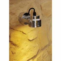 Luminaires Konstsmide Applique murale d'extérieur Konstsmide Monza LED Aluminium, Acier inoxydable, 6 lumières, Détecteur de mouvement