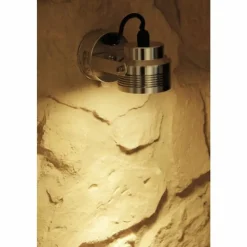 Luminaires Konstsmide Applique murale d'extérieur Konstsmide Monza LED Aluminium, Acier inoxydable, 6 lumières, Détecteur de mouvement