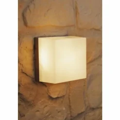 Luminaires Konstsmide Applique murale d'extérieur Konstsmide SANREO Acier inoxydable, Gris, Blanc, 1 lumière