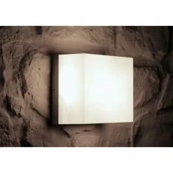 Luminaires Konstsmide Applique murale d'extérieur Konstsmide SANREO Acier inoxydable, Gris, Blanc, 1 lumière