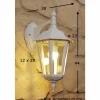 Luminaires Konstsmide Applique murale d'extérieur Konstsmide FIRENZE Transparent, Blanc, 1 lumière