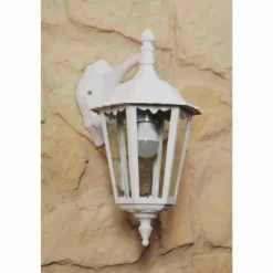 Luminaires Konstsmide Applique murale d'extérieur Konstsmide FIRENZE Transparent, Blanc, 1 lumière