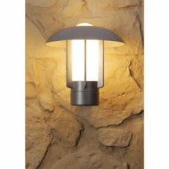 Luminaires Konstsmide Applique murale d'extérieur Konstsmide HEIMDAL Acier inoxydable, Argenté, 1 lumière