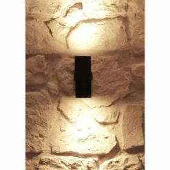 Luminaires Konstsmide Applique murale d'extérieur Konstsmide MODENA Noir, 2 lumières