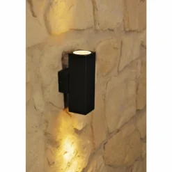Luminaires Konstsmide Applique murale d'extérieur Konstsmide MONZA Anthracite, Noir, 1 lumière