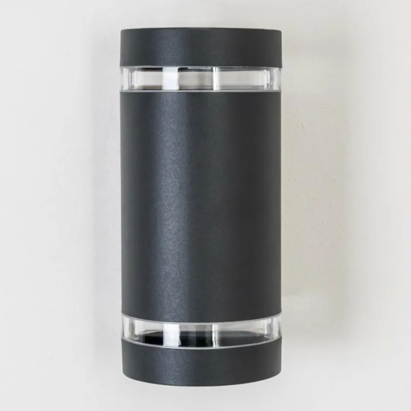 hofstein Applique murale d'extérieur Tagish Anthracite, 2 lumières