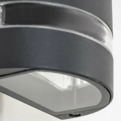 hofstein Applique murale d'extérieur Tagish Anthracite, 2 lumières