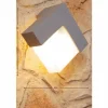 Luminaires Lutec Applique murale d'extérieur LUTEC GEOMETRY Argenté, Blanc, 1 lumière