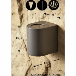 Luminaires Nordlux Applique murale d'extérieur Nordlux CANTO LED Gris, 2 lumières