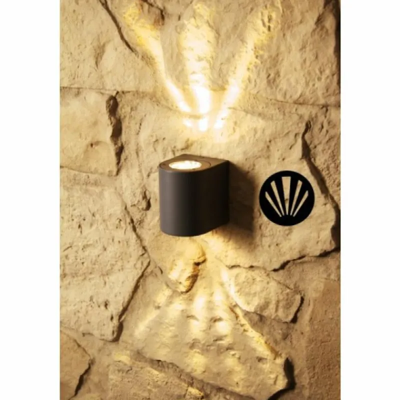 Luminaires Nordlux Applique murale d'extérieur Nordlux CANTO LED Gris, 2 lumières