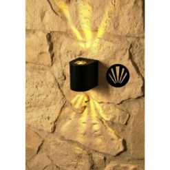 Luminaires Nordlux Applique murale d'extérieur Nordlux CANTO LED Noir, 2 lumières
