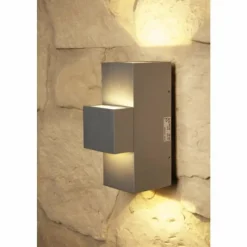 Luminaires Konstsmide Applique murale d'extérieur Konstsmide MONZA LED Acier inoxydable, 2 lumières