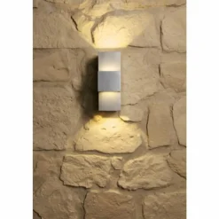Luminaires Konstsmide Applique murale d'extérieur Konstsmide MONZA LED Acier inoxydable, 2 lumières