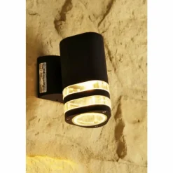 Luminaires Konstsmide Applique murale d'extérieur Konstsmide MODENA Noir, 1 lumière