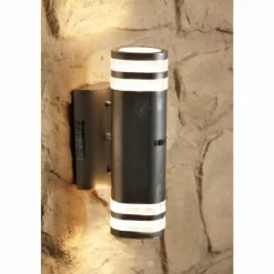 Luminaires Konstsmide Applique murale d'extérieur Konstsmide MODENA Acier inoxydable, 2 lumières