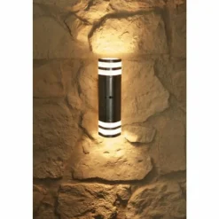 Luminaires Konstsmide Applique murale d'extérieur Konstsmide MODENA Acier inoxydable, 2 lumières