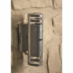 Luminaires Konstsmide Applique murale d'extérieur Konstsmide MODENA Acier inoxydable, 2 lumières