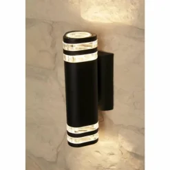 Luminaires Konstsmide Applique murale d'extérieur Konstsmide Modena Noir, 2 lumières