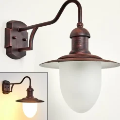 hofstein Applique murale d'extérieur Lucide ARUBA Brun, Rouille, 1 lumière