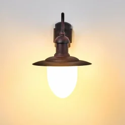 hofstein Applique murale d'extérieur Lucide ARUBA Brun, Rouille, 1 lumière