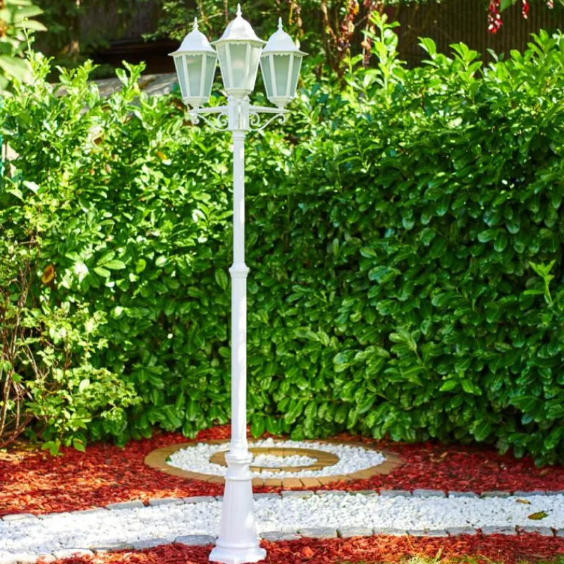 Luminaires Rustiques-hofstein Applique murale d'extérieur LED Lutec FOCUS Blanc, 3 lumières