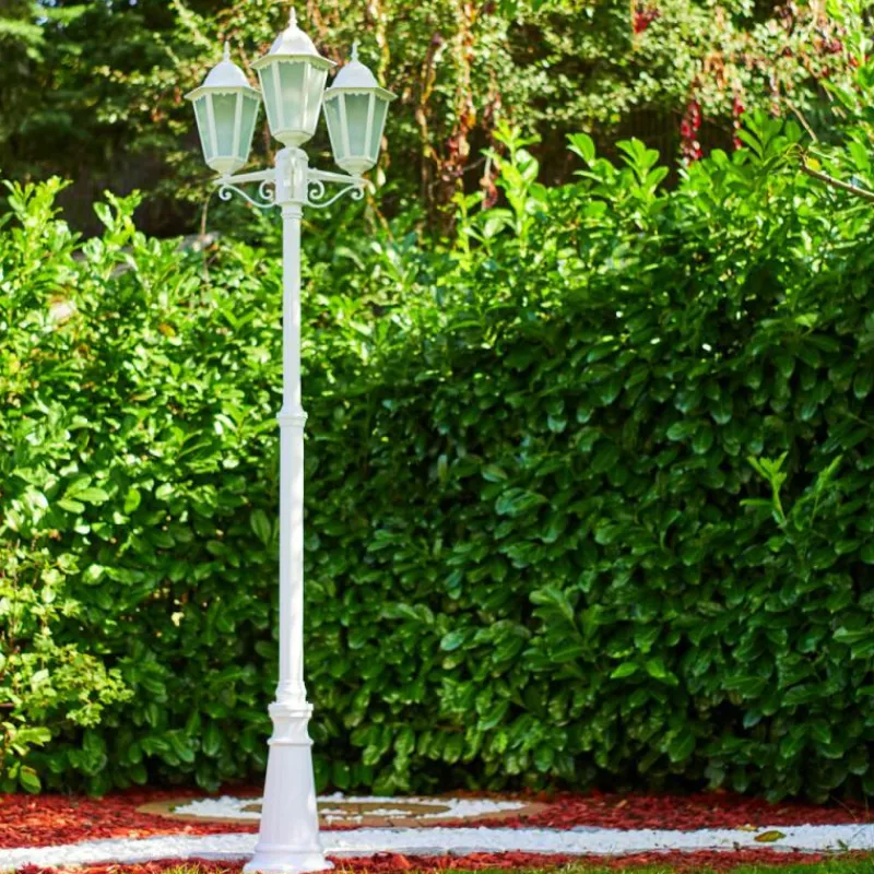 Luminaires Rustiques-hofstein Applique murale d'extérieur LED Lutec FOCUS Blanc, 3 lumières