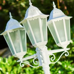 Luminaires Rustiques-hofstein Applique murale d'extérieur LED Lutec FOCUS Blanc, 3 lumières