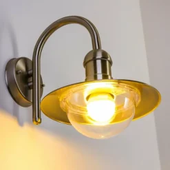 hofstein Applique murale d'extérieur Elima Acier inoxydable, 1 lumière