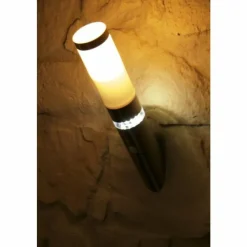 Luminaires Brilliant Applique murale d'extérieur Brilliant Bole Acier inoxydable, 1 lumière, Détecteur de mouvement