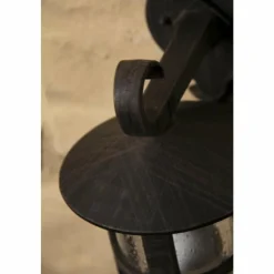 Luminaires Rustiques-Luminaires Brilliant Applique murale d'extérieur Brilliant Jordy Brun, Rouille, Noir, Transparent, 1 lumière