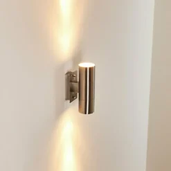 hofstein Applique murale d'extérieur Malaga Acier inoxydable, 2 lumières
