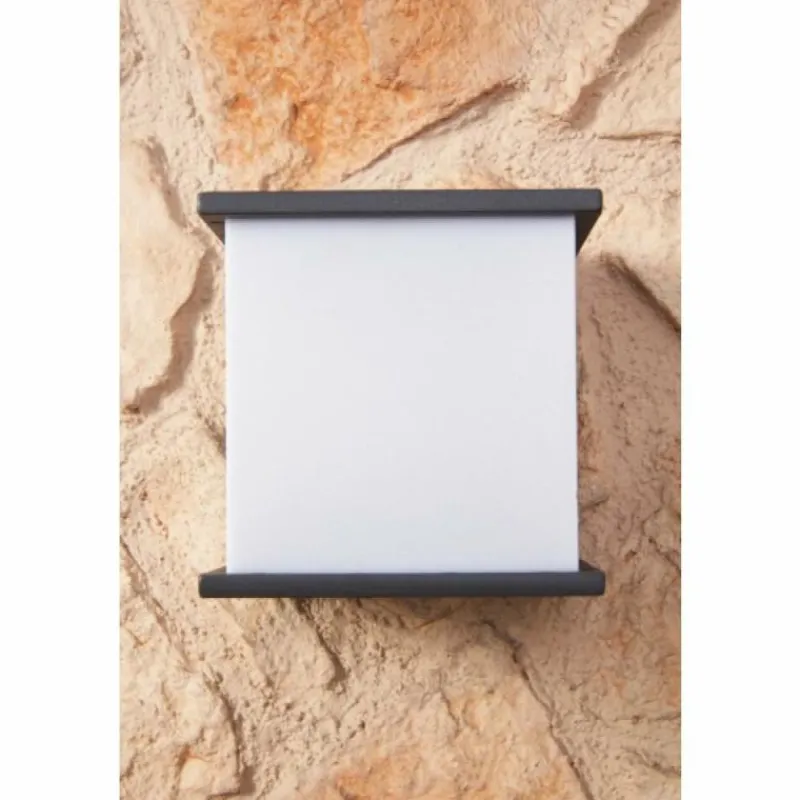 Luminaires Lutec Applique murale d'extérieur LUTEC CUBE Anthracite, 1 lumière
