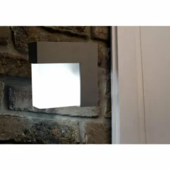 Luminaires Lutec Applique murale d'extérieur LUTEC GEOMETRY Argenté, 1 lumière
