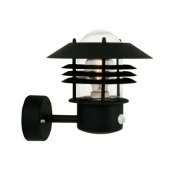 Luminaires Nordlux Applique murale d'extérieur Nordlux VEJERS Noir, 1 lumière, Détecteur de mouvement