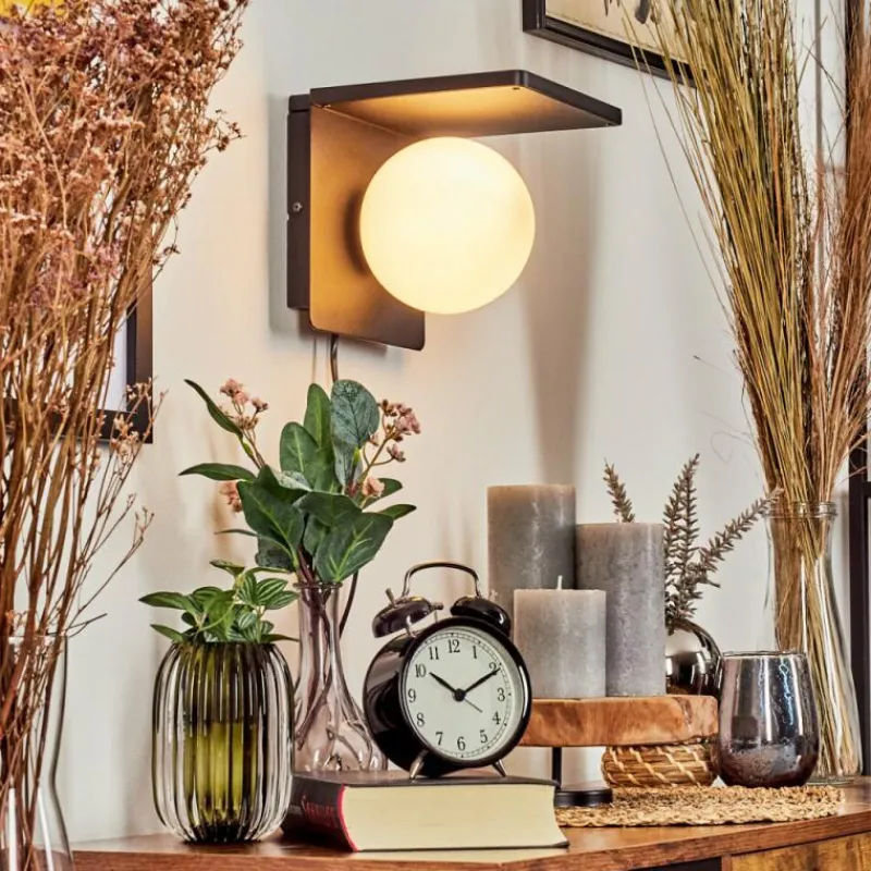 hofstein Applique murale Diamoukope Noir, 1 lumière