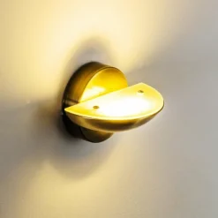hofstein Applique murale Dominical LED Laiton, 2 lumières