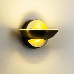 hofstein Applique murale Dominical LED Laiton, 2 lumières