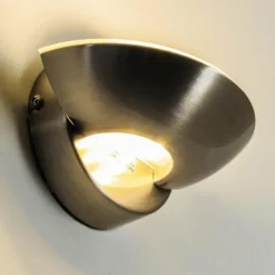 hofstein Applique murale Dominical LED Nickel mat, 2 lumières