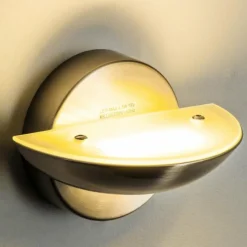 hofstein Applique murale Dominical LED Nickel mat, 2 lumières