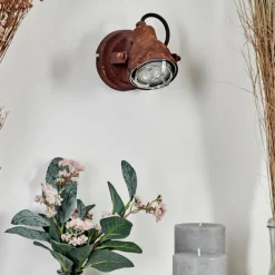 hofstein Applique murale Drobak Rouille, 1 lumière