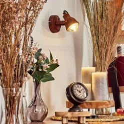 hofstein Applique murale Drobak Rouille, 1 lumière