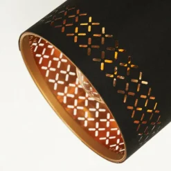 Lampes En Tissu-hofstein Applique murale Ecuador Noir, 1 lumière