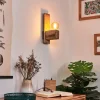 Lampes Vintages & Rétros-hofstein Applique murale Edna Bois clair, Noir, 1 lumière