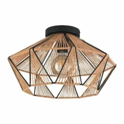 Style Boho-Chic-Luminaires Eglo Applique murale Eglo ADWICKLE Noir, 1 lumière