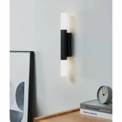 Luminaires Eglo Applique murale Eglo ALCUDIA LED Noir, 2 lumières* Appliques