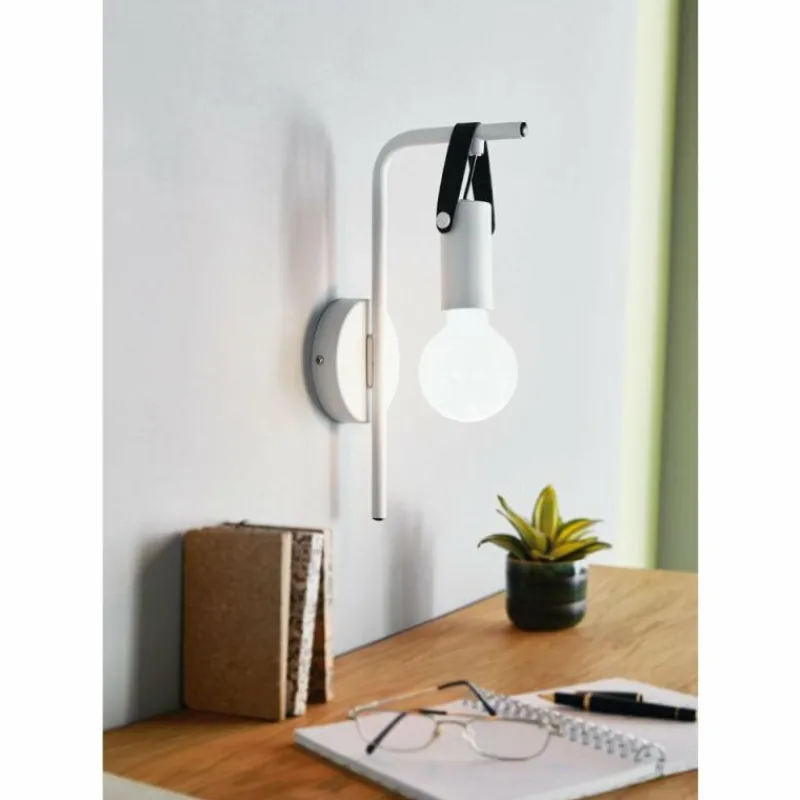 Lampes En Tissu-Luminaires Eglo Applique murale EGLO APRICALE Gris, Noir, 1 lumière