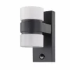 Luminaires Eglo Applique murale Eglo ATOLLARI LED Anthracite, 2 lumières, Détecteur de mouvement