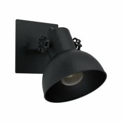 Lampes Industrielles-Luminaires Eglo Applique murale Eglo BARNSTAPLE Noir, 1 lumière