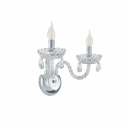 Luminaires Eglo Applique murale Eglo BASILANO Chrome, 2 lumières